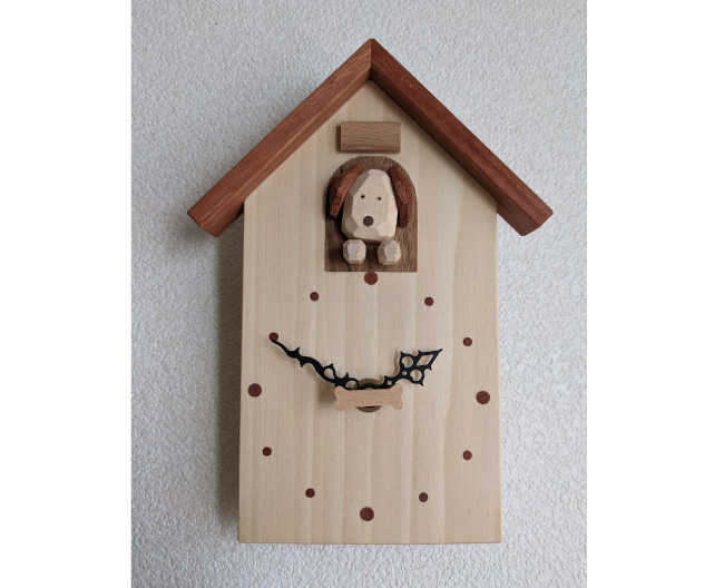 ラフトしの 犬小屋時計